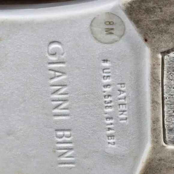 Gianni Bini Briarre Sandals Womens 8 Rainbow Band Elastic Flatform Platform Cork - Picture 12 of 12